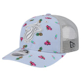 Light Blue/Gray Miami Heat Adventure Aloha Pattern 9SEVENTY Stretch-Snap Hat | NBA