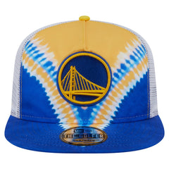Royal/Gold Golden State Warriors Throwback Dye Golfer Snapback Hat sale | NBA