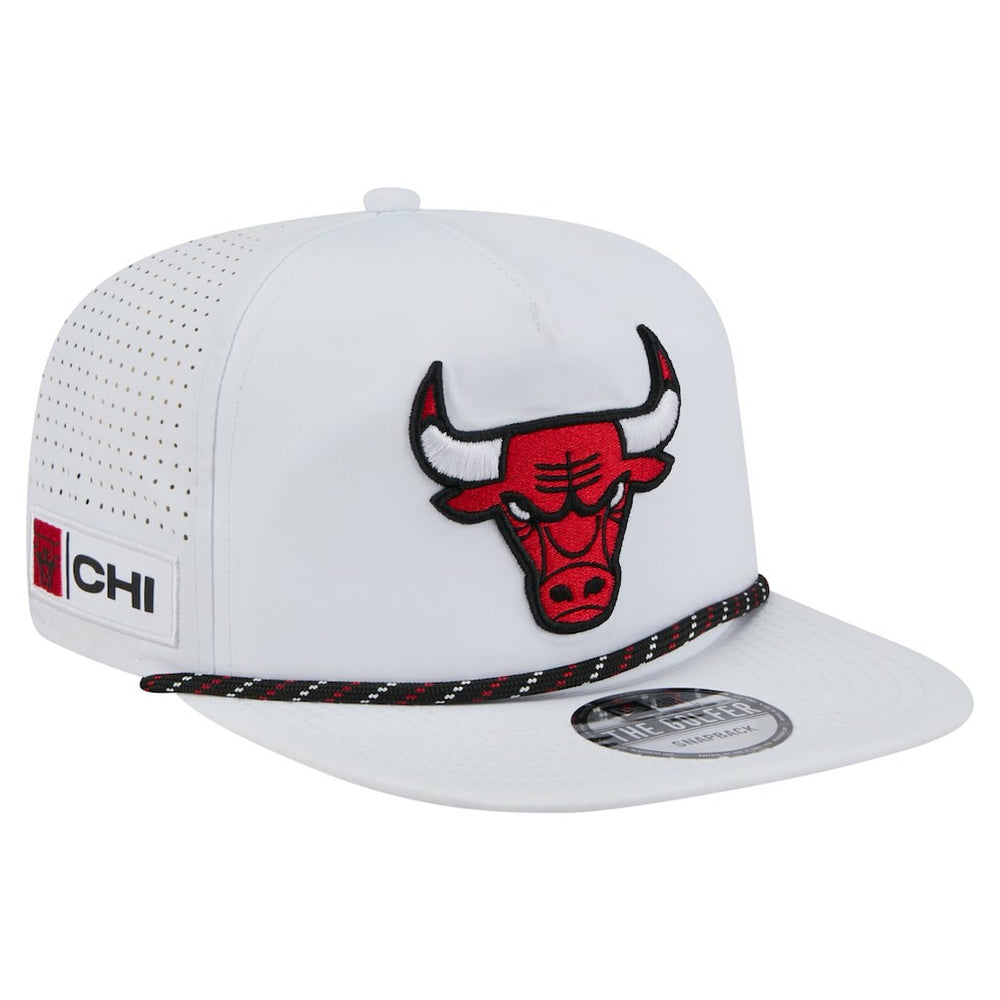 White Chicago Bulls Performance Rope Golfer Adjustable Hat | NBA