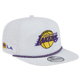 White Los Angeles Lakers Performance Rope Golfer Adjustable Hat | NBA