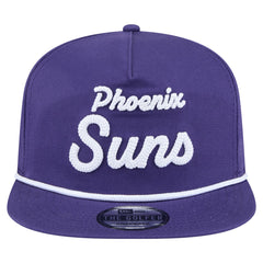Purple Phoenix Suns Team Text Golfer Snapback Hat | NBA