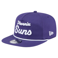 Purple Phoenix Suns Team Text Golfer Snapback Hat | NBA