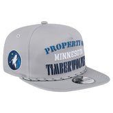 Gray Minnesota Timberwolves Throwback Property Of Golfer Snapback Hat | NBA