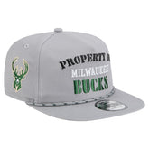 Gray Milwaukee Bucks Throwback Property Of Golfer Snapback Hat | NBA