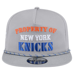Gray New York Knicks Throwback Property Of Golfer Snapback Hat | NBA