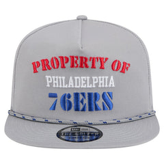 Gray Philadelphia 76ers Throwback Property Of Golfer Snapback Hat | NBA
