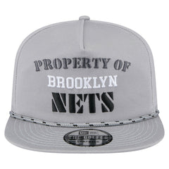Gray Brooklyn Nets Throwback Property Of Golfer Snapback Hat | NBA