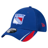 New York Rangers New Era Linear Featherweight 39THIRTY Flex Hat - NHL Hats