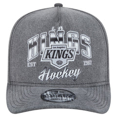 Los Angeles Kings New Era Throwback Washed A-Frame Pre-Curved 9FIFTY Snapback Hat - NHL Hats