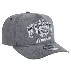 Los Angeles Kings New Era Throwback Washed A-Frame Pre-Curved 9FIFTY Snapback Hat - NHL Hats