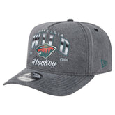 Minnesota Wild New Era Throwback Washed A-Frame Pre-Curved 9FIFTY Snapback Hat - NHL Hats