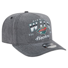 Minnesota Wild New Era Throwback Washed A-Frame Pre-Curved 9FIFTY Snapback Hat - NHL Hats