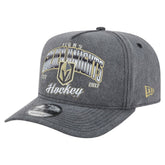 Vegas Golden Knights New Era Throwback Washed A-Frame Pre-Curved 9FIFTY Snapback Hat - NHL Hats