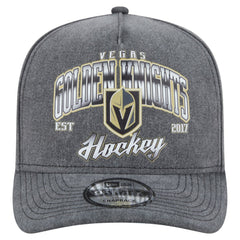 Vegas Golden Knights New Era Throwback Washed A-Frame Pre-Curved 9FIFTY Snapback Hat - NHL Hats