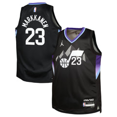 Black Lauri Markkanen Utah Jazz Jordan Brand Youth Swingman Jersey | NBA
