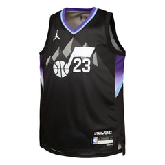Black Lauri Markkanen Utah Jazz Jordan Brand Youth Swingman Jersey | NBA