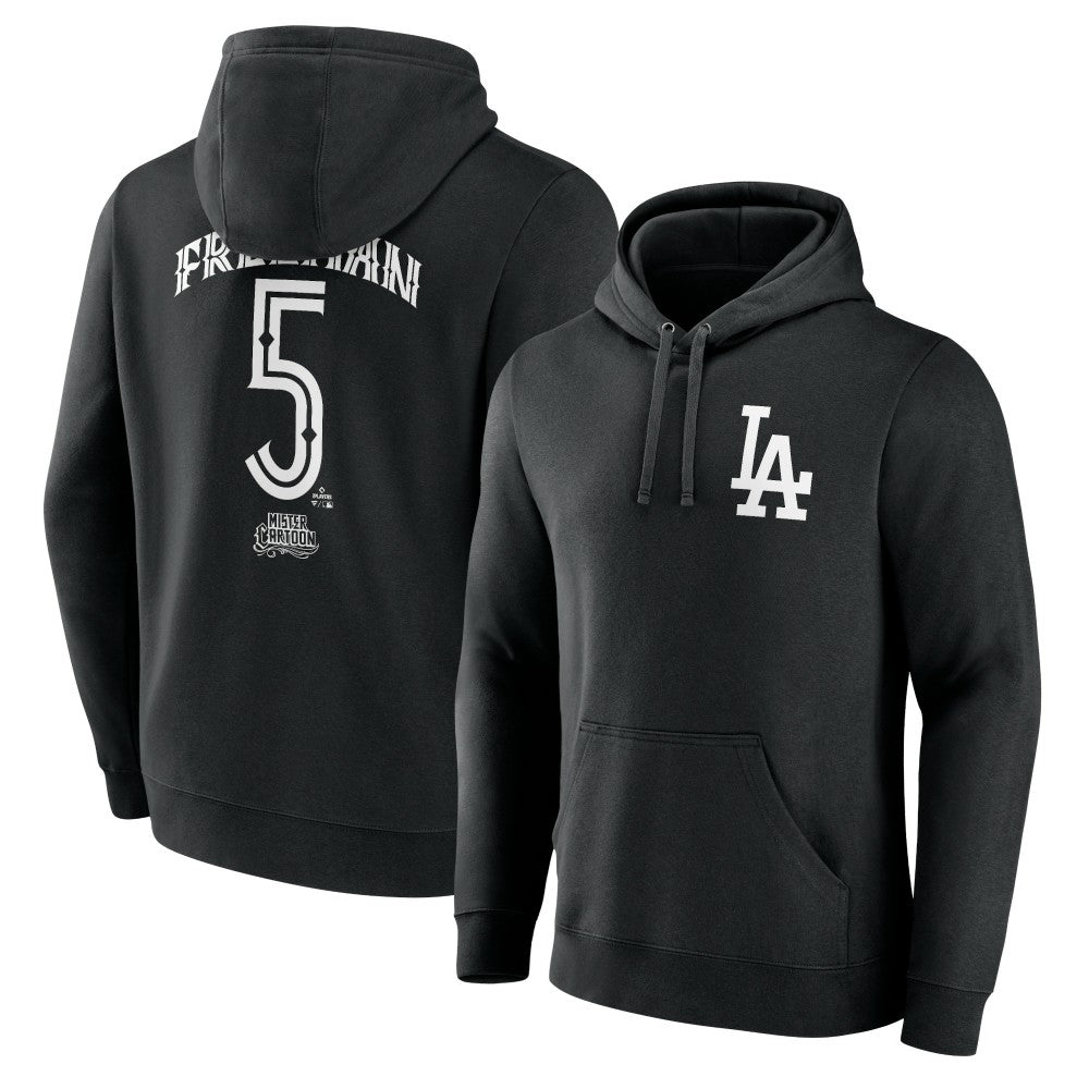 Freddie Freeman Los Angeles Dodgers Mister Cartoon Name & Number Pullover Hoodie - MLB Hoodies