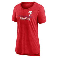 Philadelphia Phillies Women's Practice Time Tri-Blend T-Shirt - MLB T-shirts