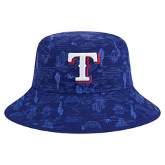 Texas Rangers New Era 2025 Spring Training All Over Print Bucket Hat - MLB Hats