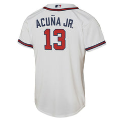 Ronald Acuna Jr. Atlanta Braves Nike Youth Home Replica Player Jersey - MLB Jerseys