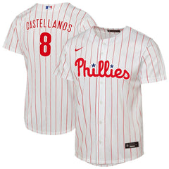 Nick Castellanos Philadelphia Phillies Nike Youth Home Replica Player Jersey - MLB Jerseys