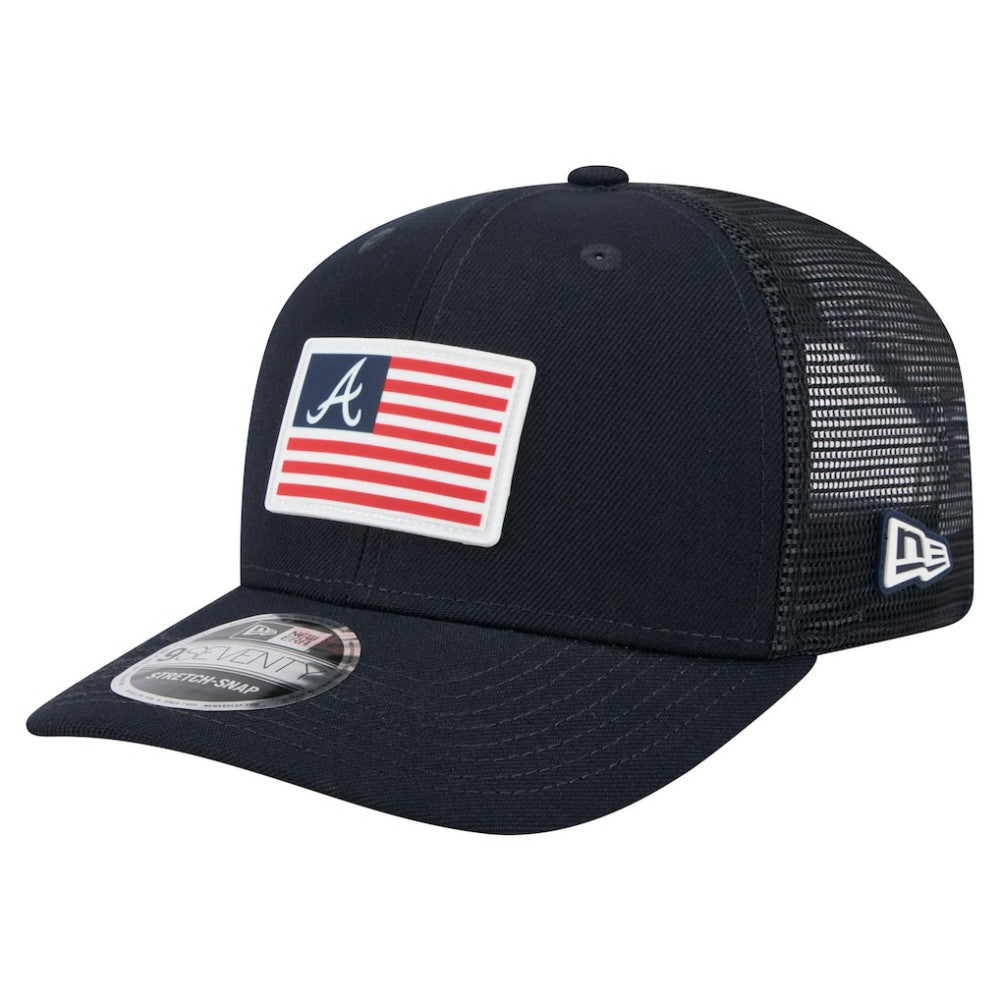 Atlanta Braves New Era Flag 9SEVENTY Stretch-Snap Hat - MLB Hats