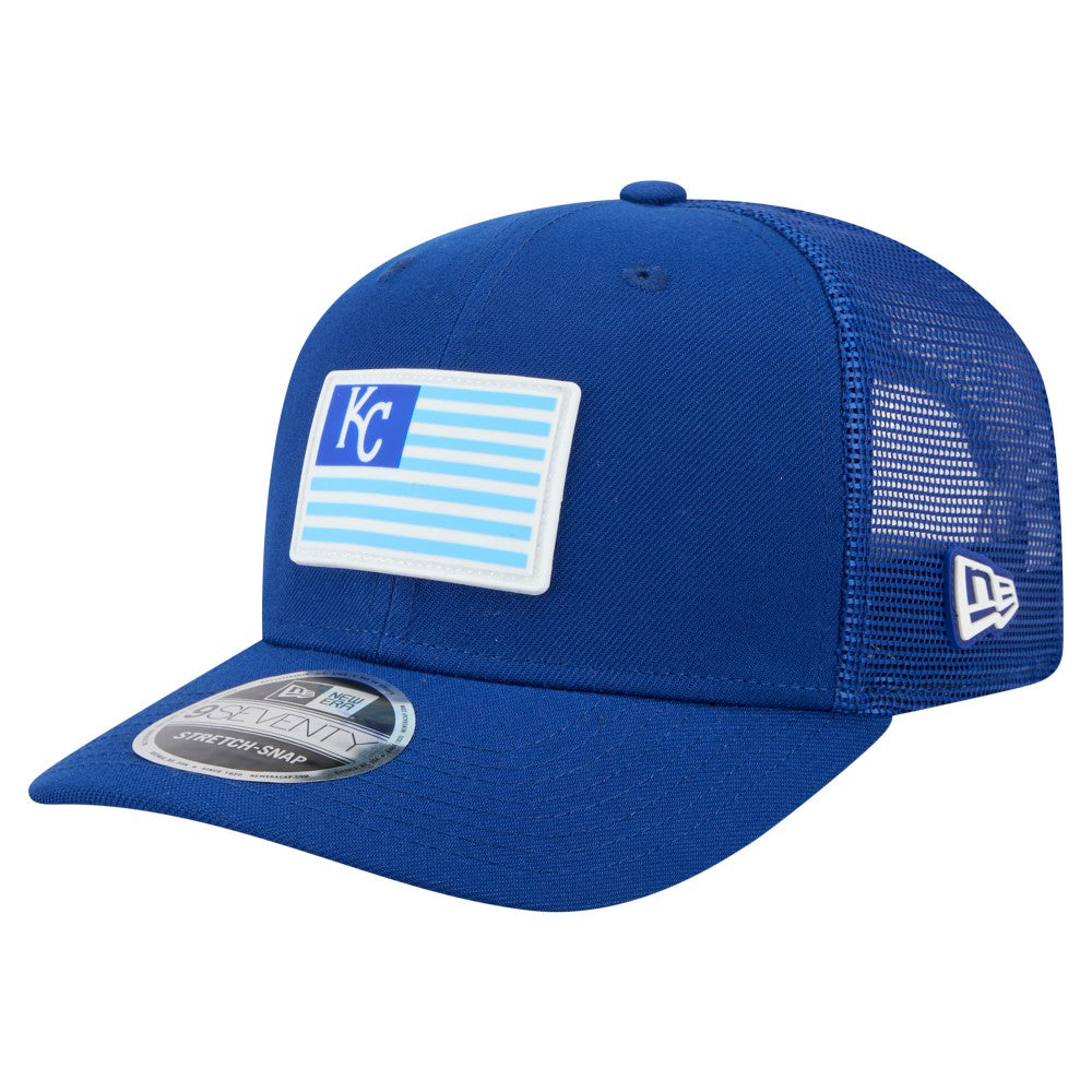 Kansas City Royals New Era Flag 9SEVENTY Stretch-Snap Hat - MLB Hats