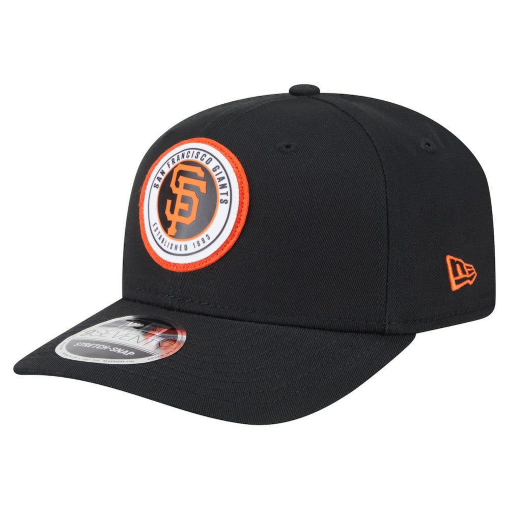 San Francisco Giants New Era Circle Patch 9SEVENTY Stretch-Snap Hat - MLB Hats