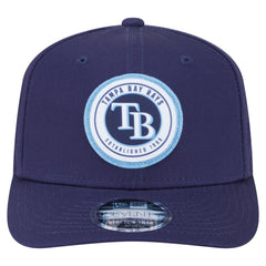 Tampa Bay Rays New Era Circle Patch 9SEVENTY Stretch-Snap Hat - MLB Hats