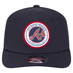 Atlanta Braves New Era Circle Patch 9SEVENTY Stretch-Snap Hat - MLB Hats