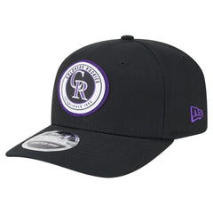 Colorado Rockies New Era Circle Patch 9SEVENTY Stretch-Snap Hat - MLB Hats