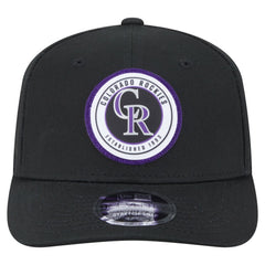 Colorado Rockies New Era Circle Patch 9SEVENTY Stretch-Snap Hat - MLB Hats