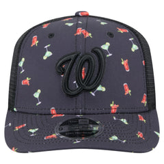 Washington Nationals New Era Adventure Drinks Pattern 9SEVENTY Stretch-Snap Hat - MLB Hats