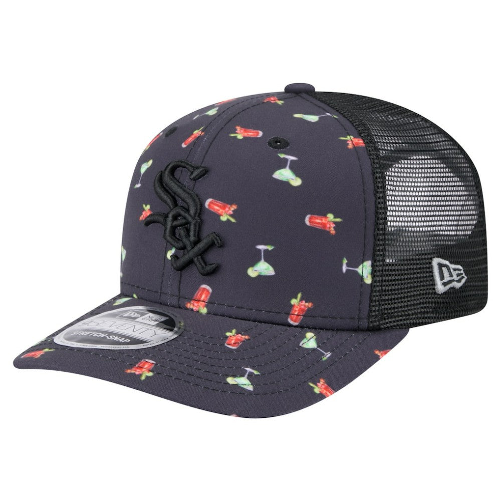 Chicago White Sox New Era Adventure Drinks Pattern 9SEVENTY Stretch-Snap Hat - MLB Hats