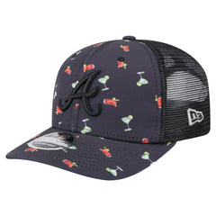 Atlanta Braves New Era Adventure Drinks Pattern 9SEVENTY Stretch-Snap Hat - MLB Hats