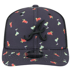Atlanta Braves New Era Adventure Drinks Pattern 9SEVENTY Stretch-Snap Hat - MLB Hats
