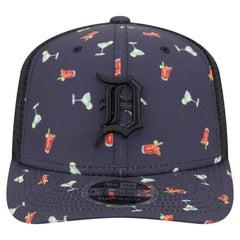 Detroit Tigers New Era Adventure Drinks Pattern 9SEVENTY Stretch-Snap Hat - MLB Hats