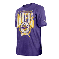 Purple Los Angeles Lakers Throwback Vintage Boxy Mineral Wash T-Shirt | NBA