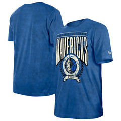 Blue Dallas Mavericks Throwback Vintage Boxy Mineral Wash T-Shirt sale | NBA