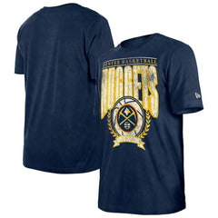 Navy Denver Nuggets Throwback Vintage Boxy Mineral Wash T-Shirt sale | NBA