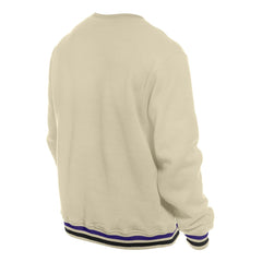 White Sacramento Kings Throwback Vintage Pullover Sweatshirt | NBA