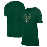 Hunter Green Milwaukee Bucks Women's Glam Game Flower T-Shirt | NBA