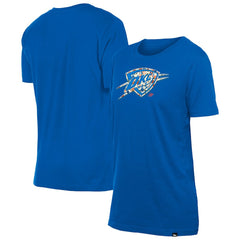 Blue Oklahoma City Thunder Women's Glam Game Flower T-Shirt | NBA