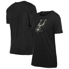 Black San Antonio Spurs Women's Glam Game Flower T-Shirt | NBA