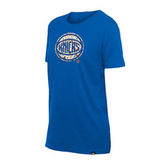 Blue New York Knicks Women's Glam Game Flower T-Shirt | NBA