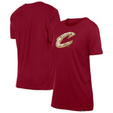 Wine Cleveland Cavaliers Women's Glam Game Flower T-Shirt sale | NBA