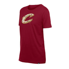 Wine Cleveland Cavaliers Women's Glam Game Flower T-Shirt sale | NBA