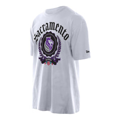 White Sacramento Kings Throwback Prep Oversized T-Shirt | NBA