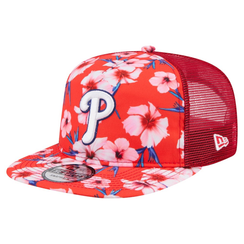 Philadelphia Phillies New Era Adventure Pattern Golfer Trucker Snapback Hat - MLB Hats