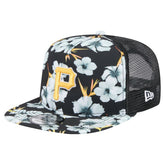 Pittsburgh Pirates New Era Adventure Pattern Golfer Trucker Snapback Hat - MLB Hats